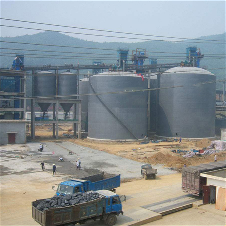 伊春水泥钢板仓2座3000吨青岛项目进入施工